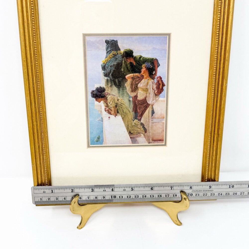 Vintage Framed Classical Art Print Gold Frame Neoclassical Victorian Decor - Picture 5 of 6